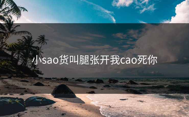 小sao货叫腿张开我cao死你